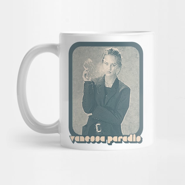 Vanessa Paradis /// Retro Style 80s Francophile Design by DankFutura